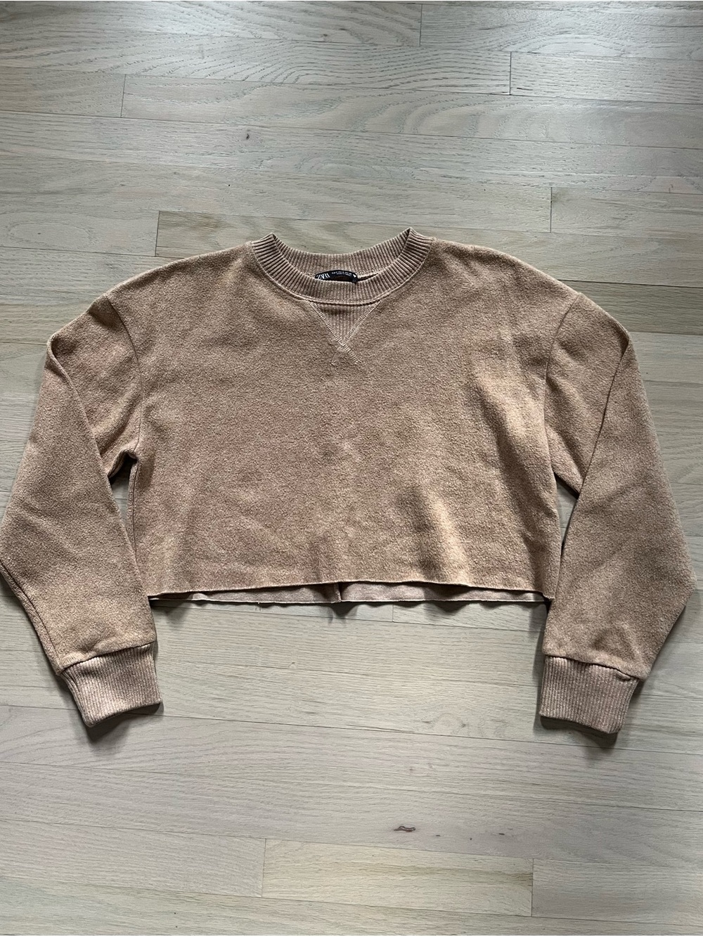 Zara Cropped Crewneck